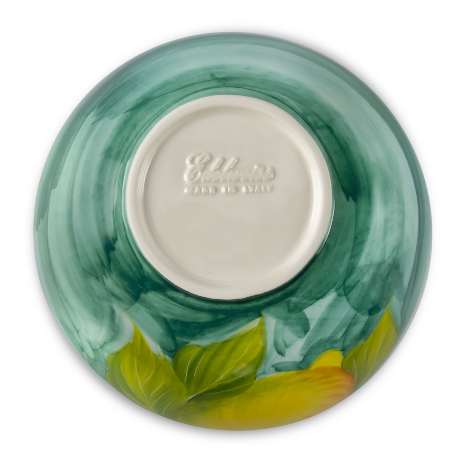 Ciotola in ceramica decorata limoni da 28