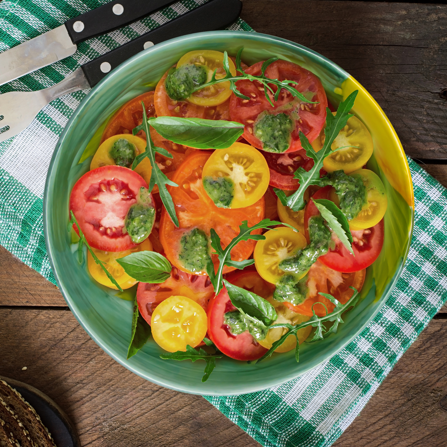 Ciotola in ceramica decorata limoni da 23