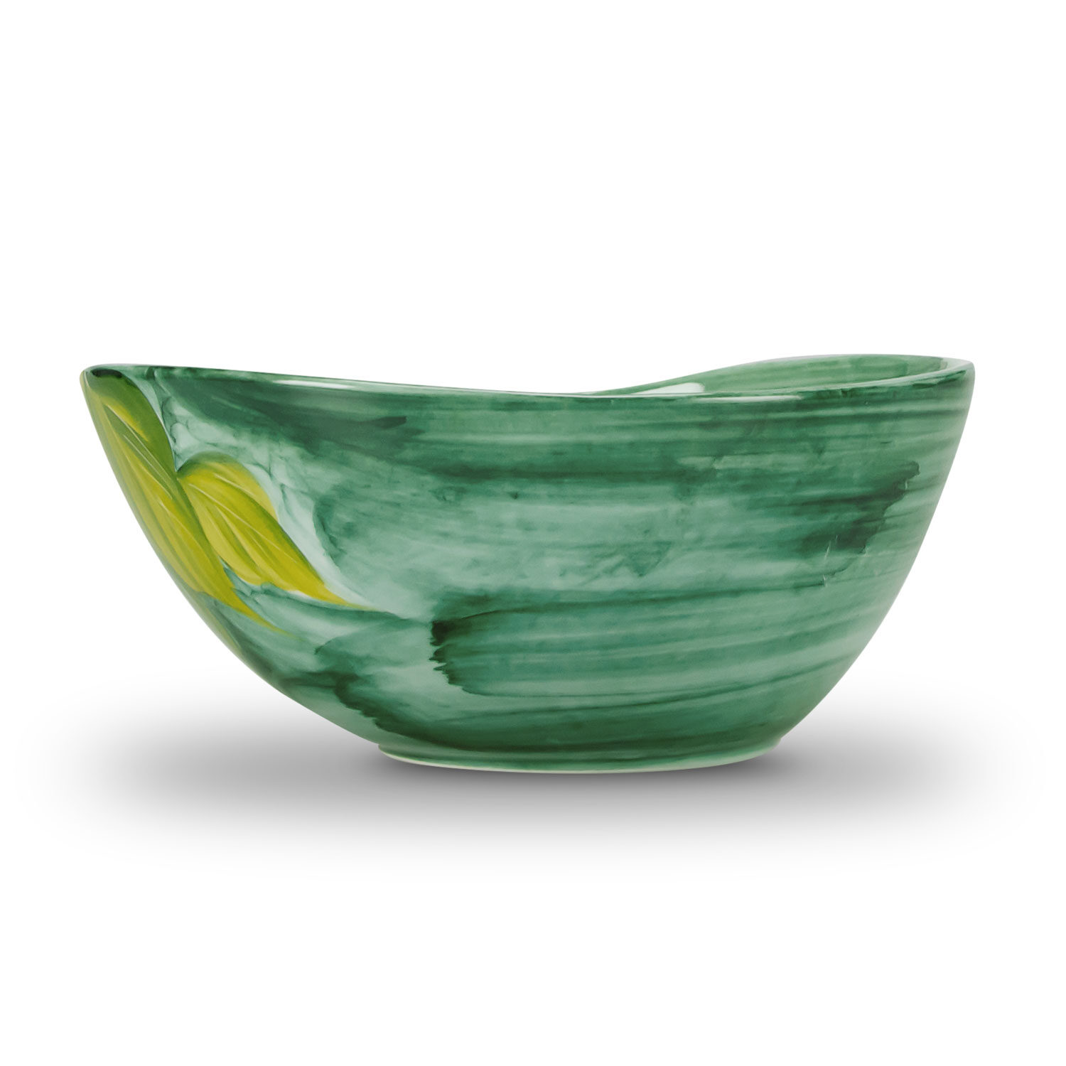 Ciotola in ceramica decorata limoni da 28