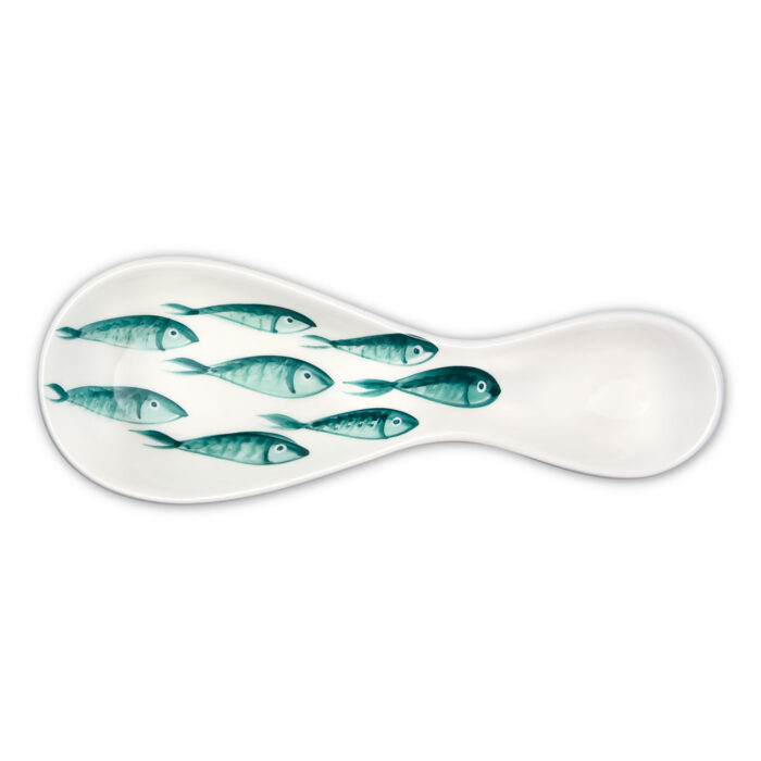 Spoon holder with fishes