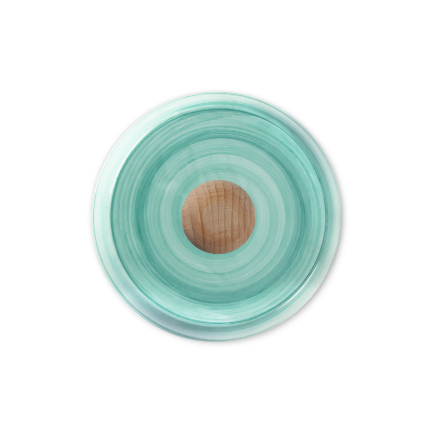 Portarotolo da cucina in ceramica decorata tiffany