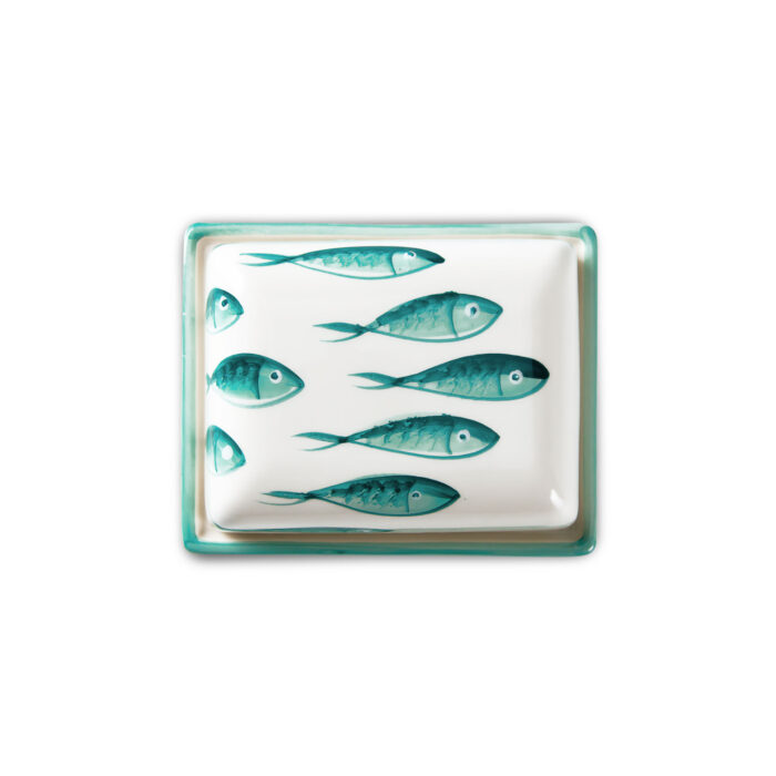 Butter holder with fishes