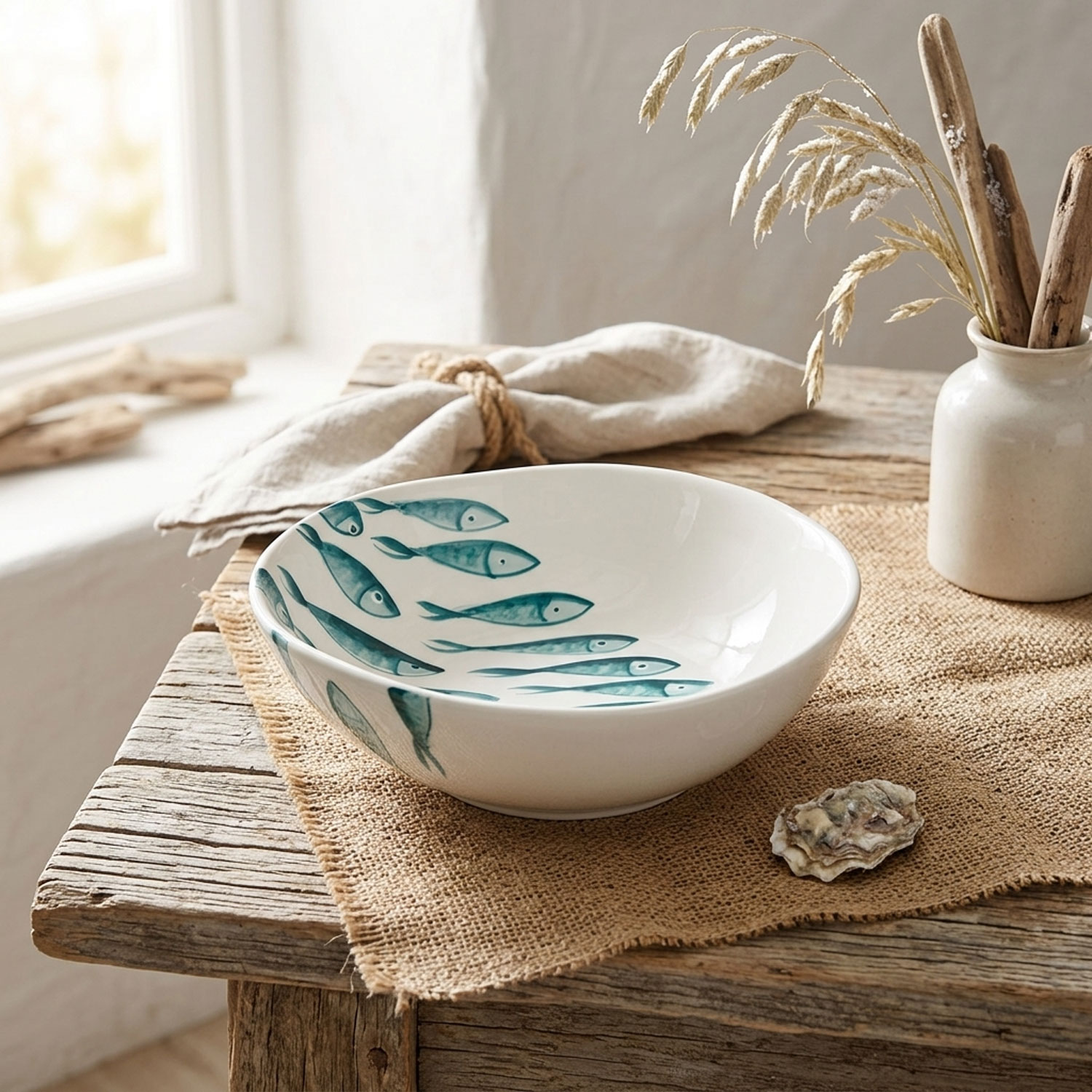 Bowl Ø19 with fishes