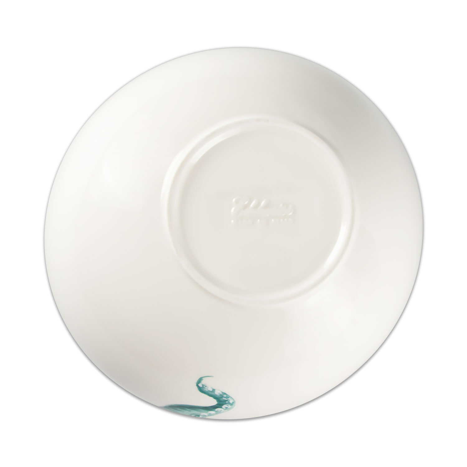 Ciotola in ceramica decorata polpo da 28