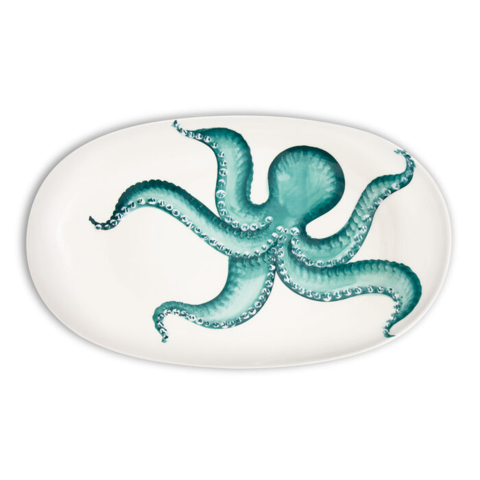 Tray with octopus