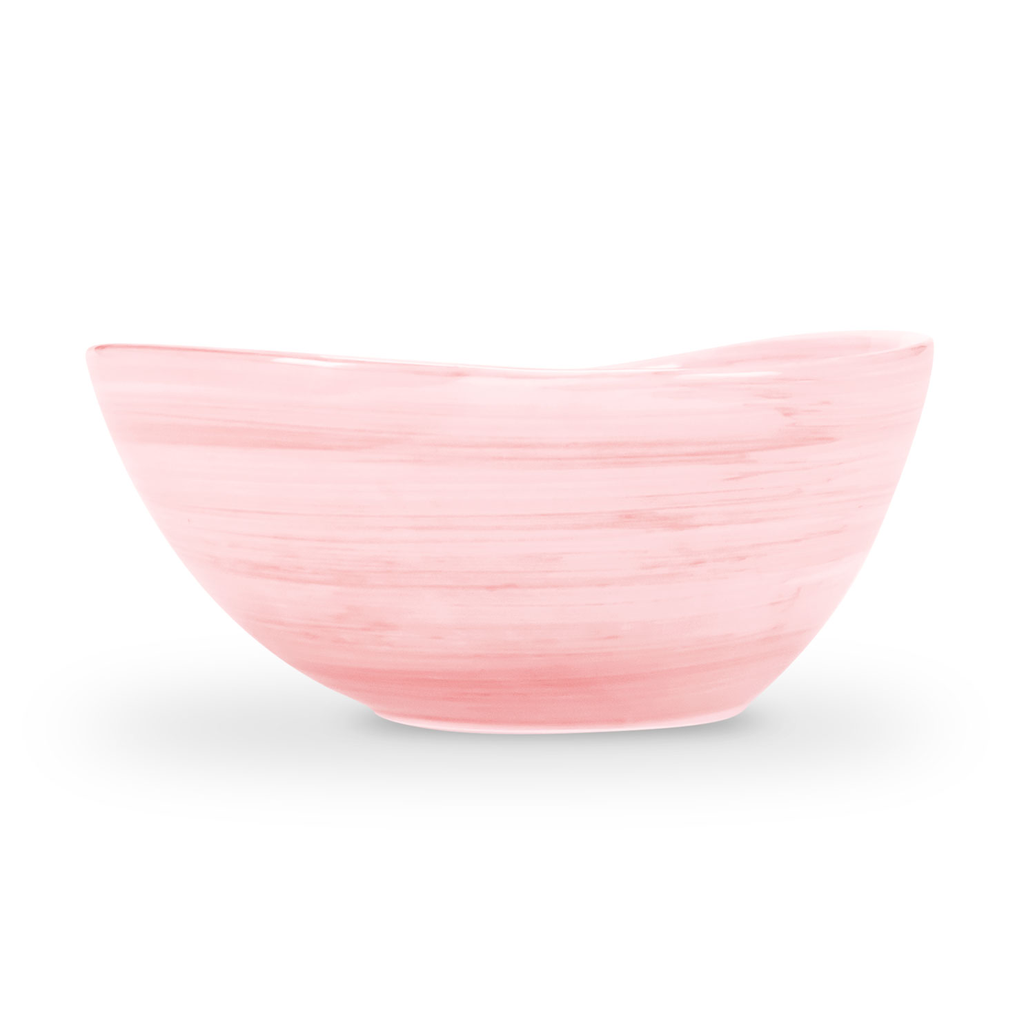 Ciotola in ceramica decorata rosa da 28