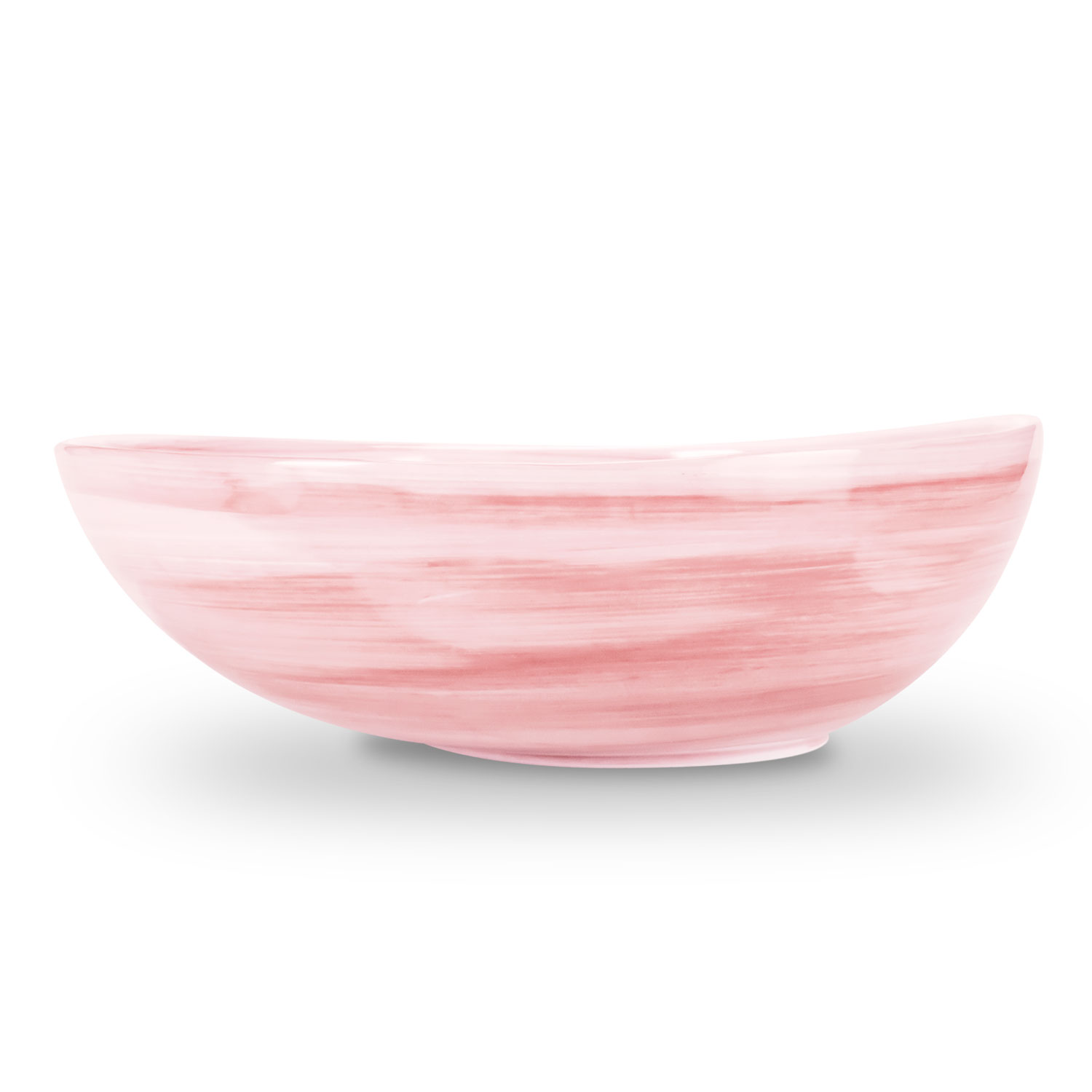 Ciotola in ceramica decorata rosa da 34