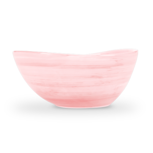 Ciotola in ceramica decorata rosa da 28