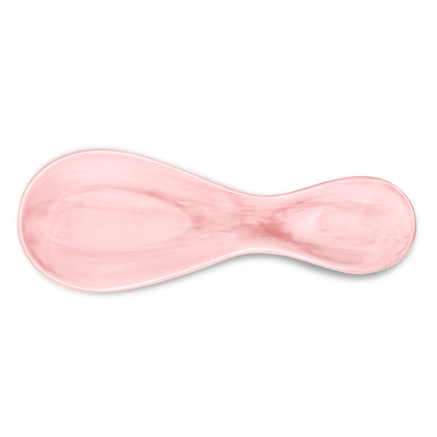 Poggiamestolo in ceramica decorata rosa