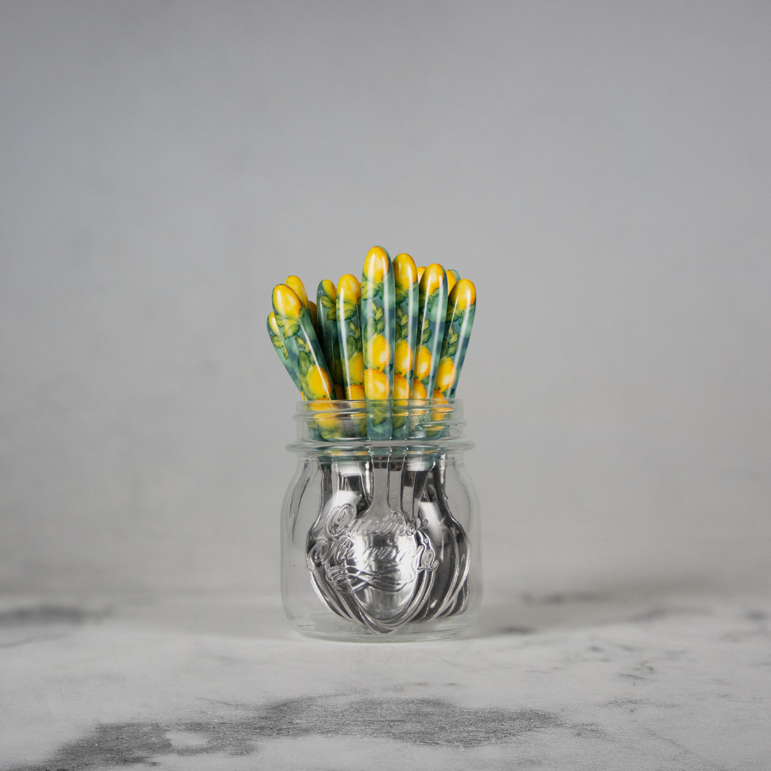 Cucchiaino con manico decorato limoni