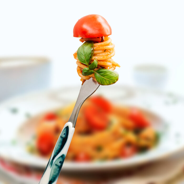 Gabel mit fische