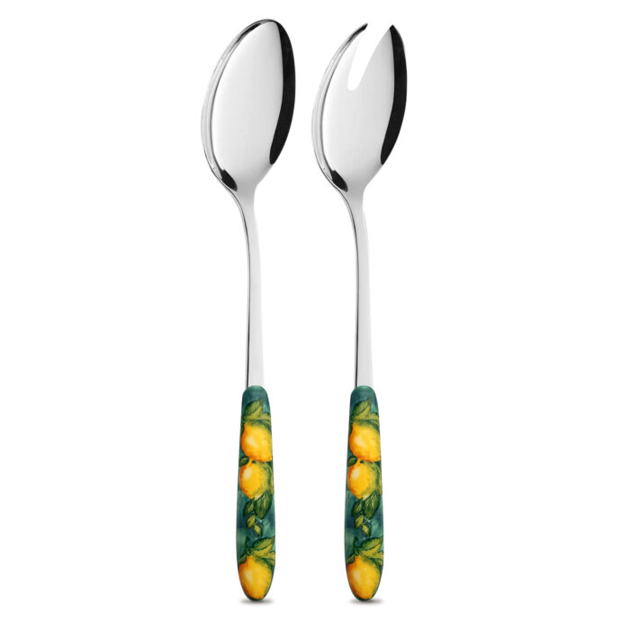 Salad cutlery with lemons
