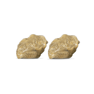 Sale e pepe in ceramica decorata ostrica