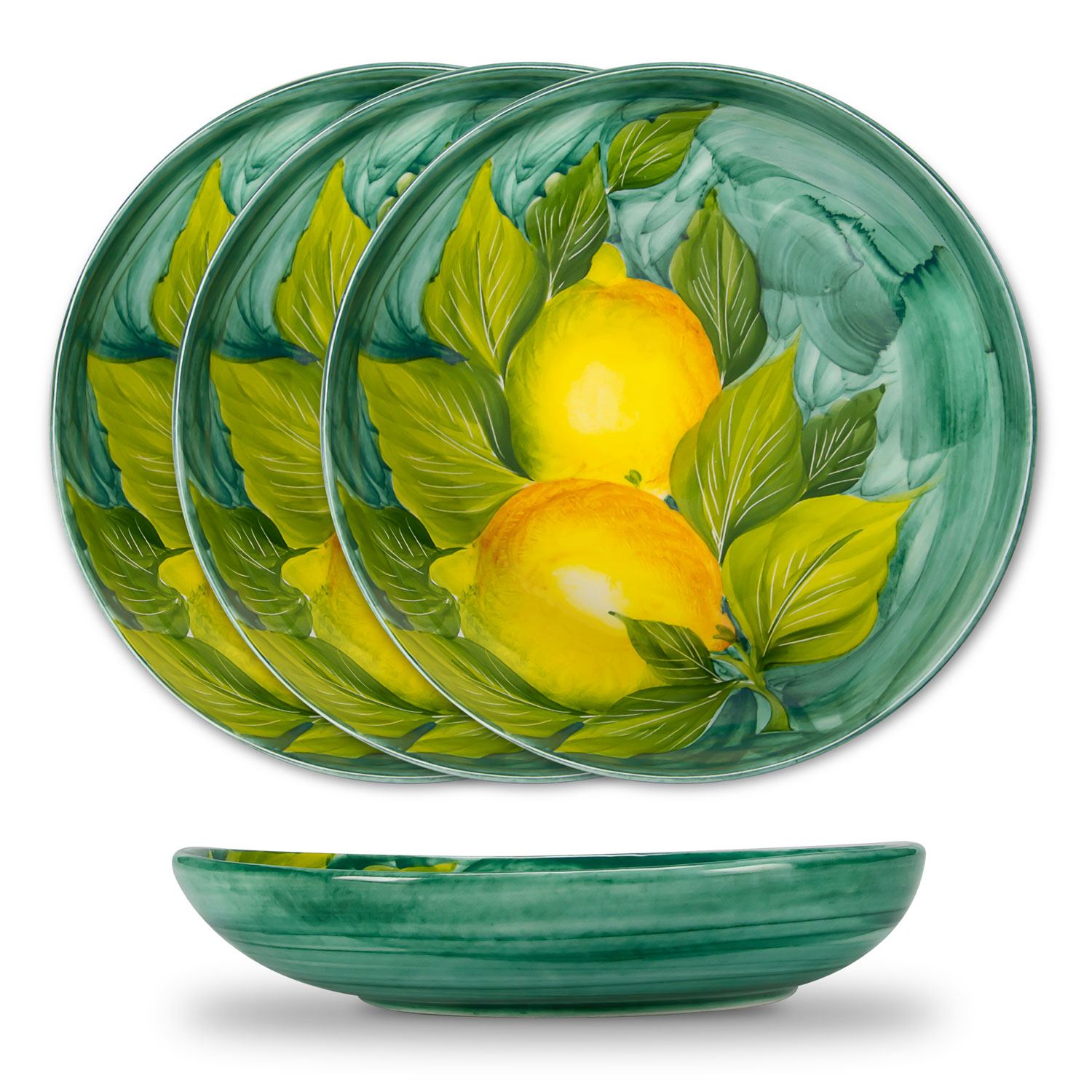 Tischgeschirr mit zitronen