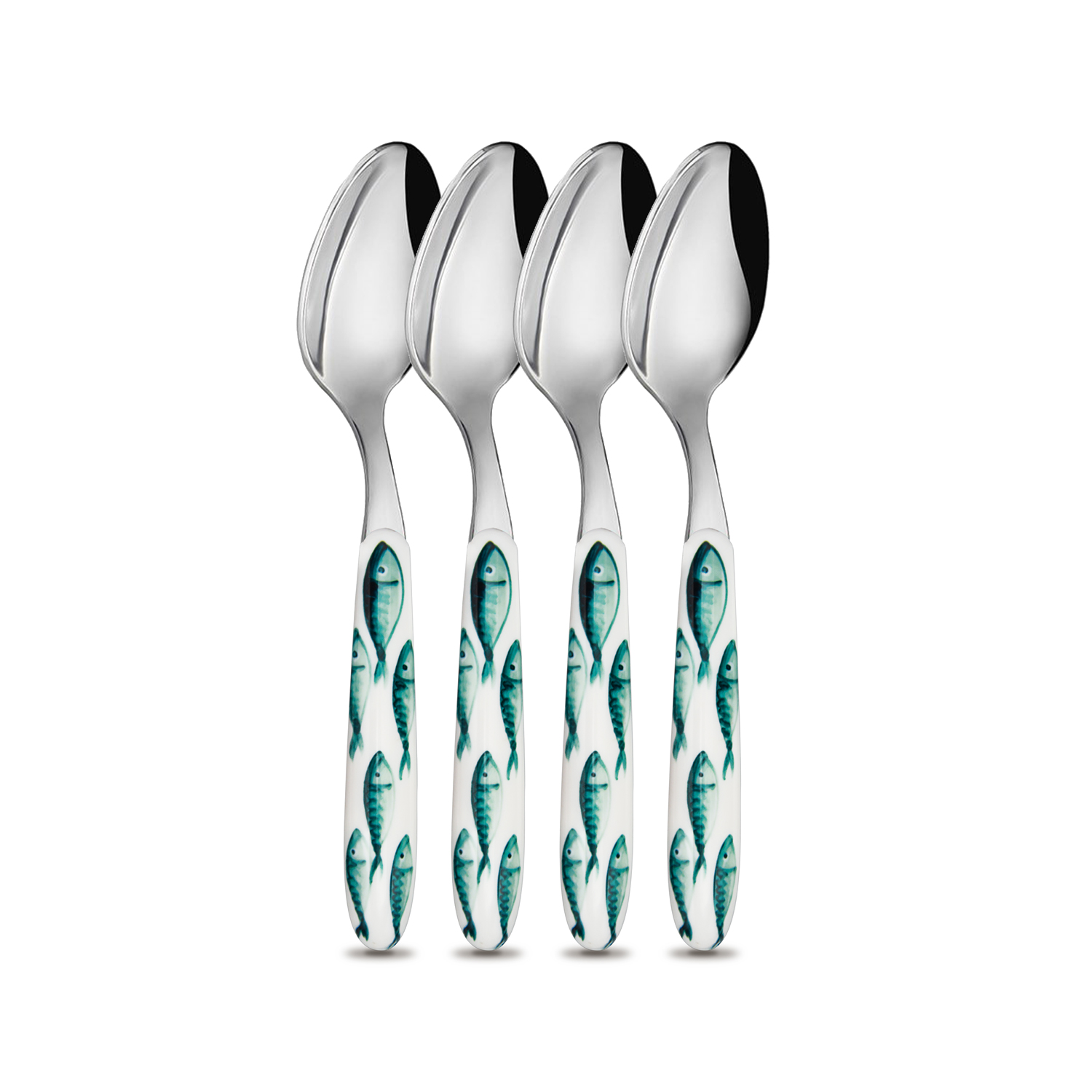 Set macedonia in ceramica decorata pesci