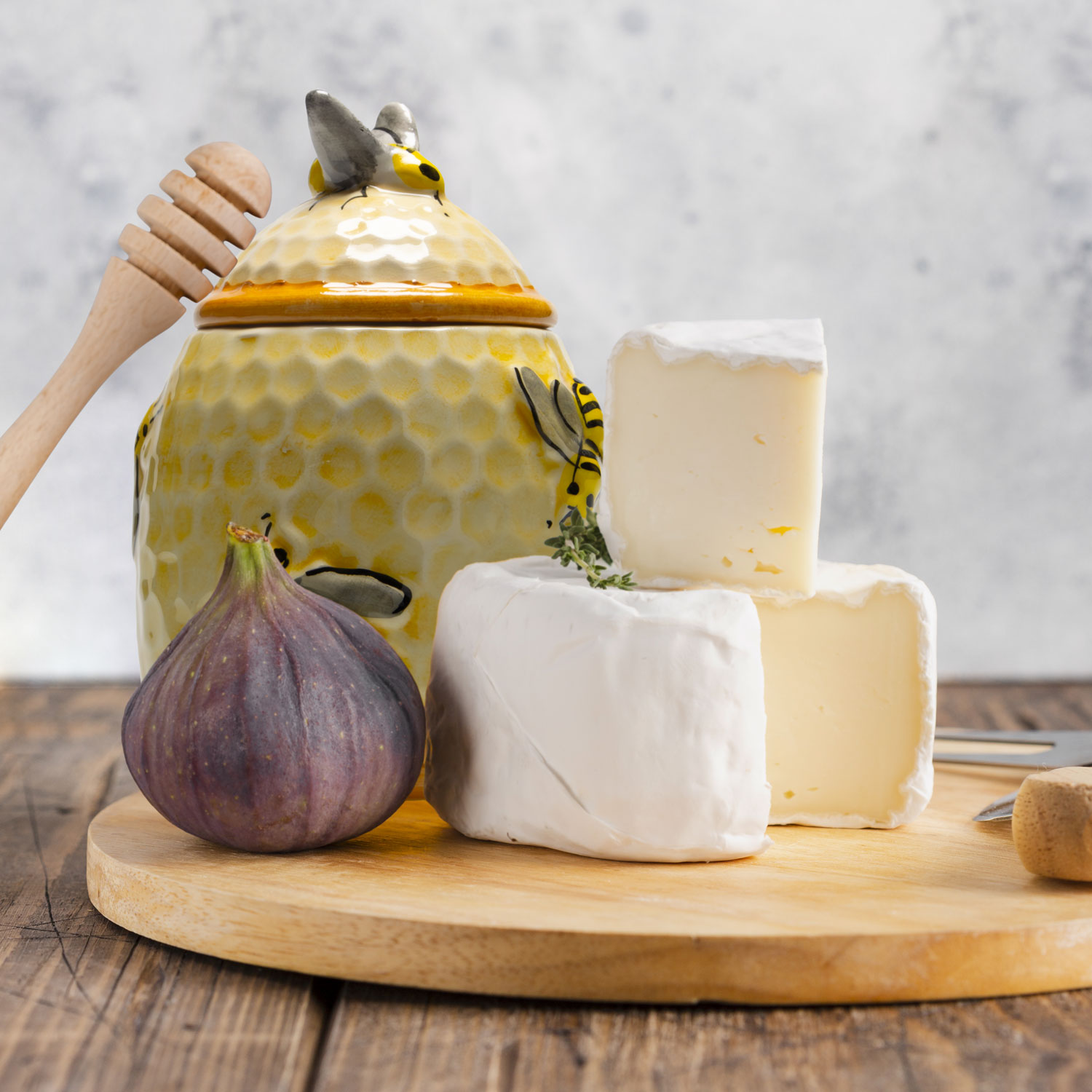 Mieliera in ceramica decorata alveare