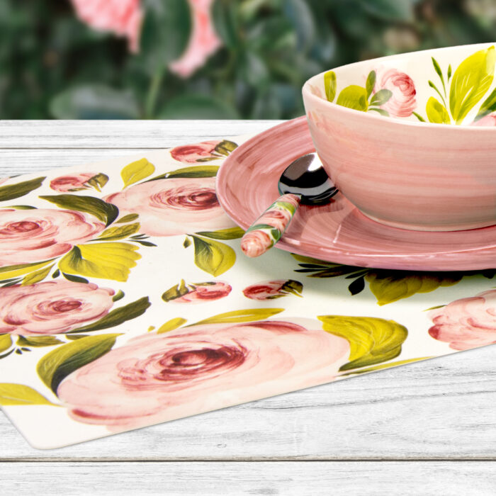Platzdeckchen mit Rosen