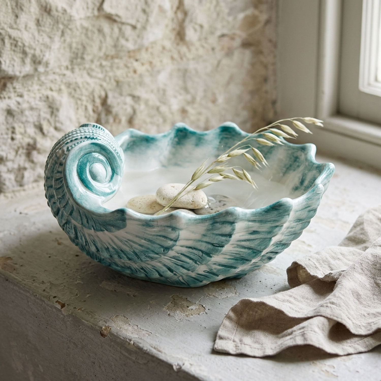Bolo in ceramica decorata capasanta tiffany da 28
