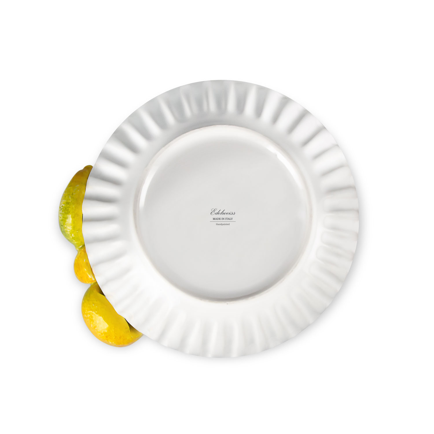 Ciotola in ceramica decorata limoni da 18