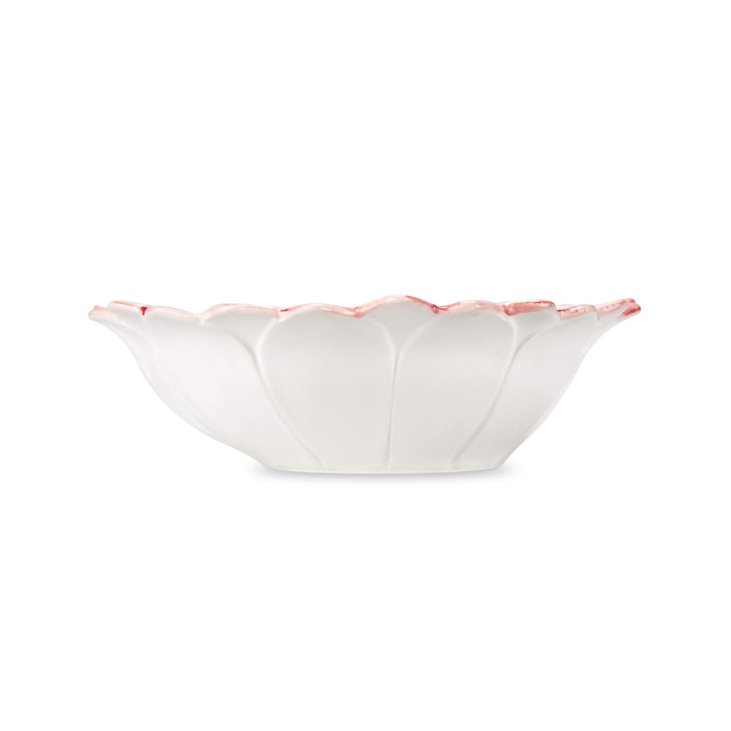 Ciotola in ceramica decorata margherita rosa da 23