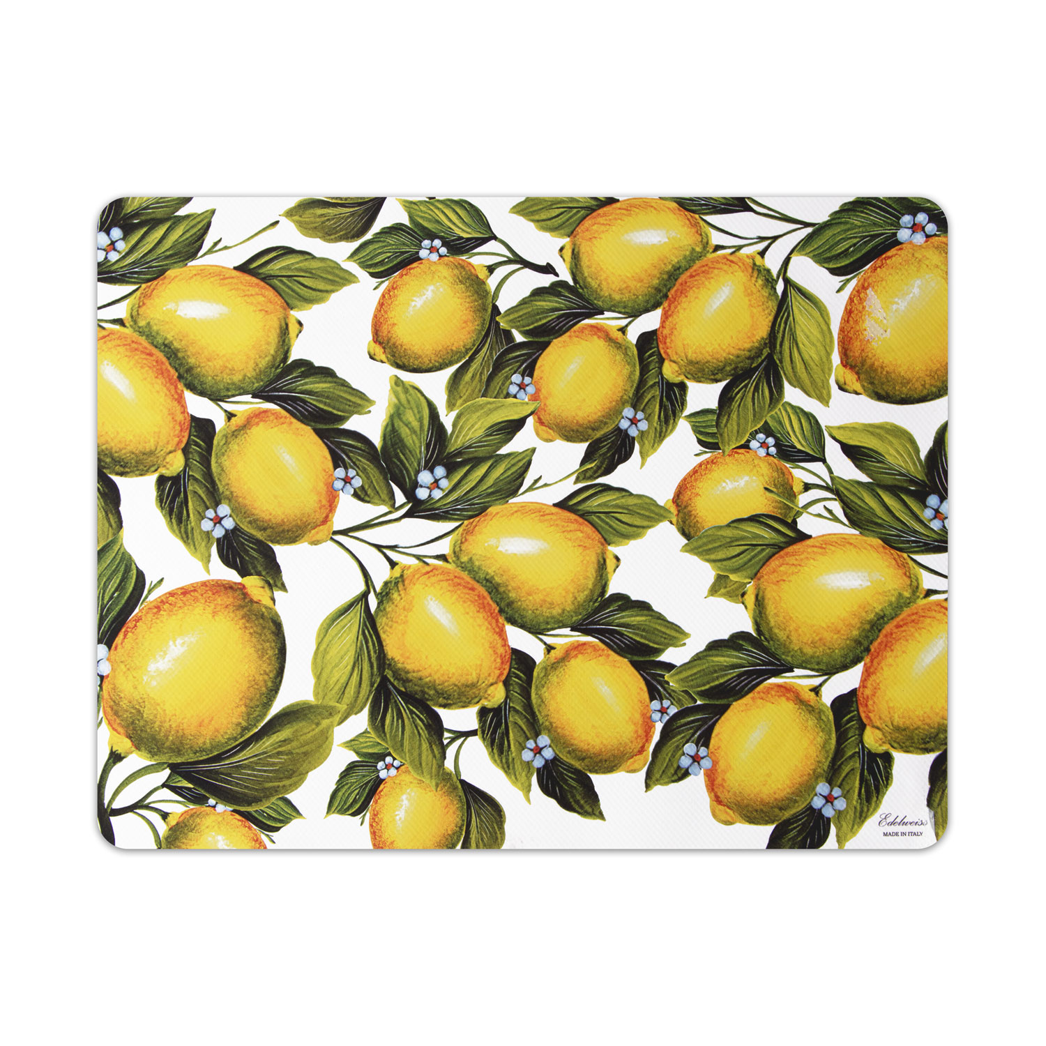 Placemat with lemons