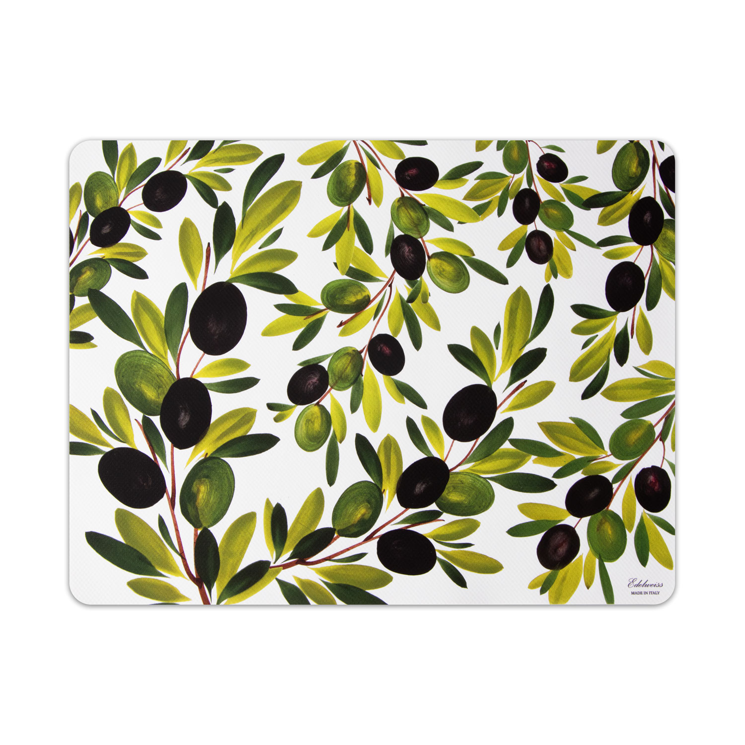 Dekorierte Tischsets Oliven