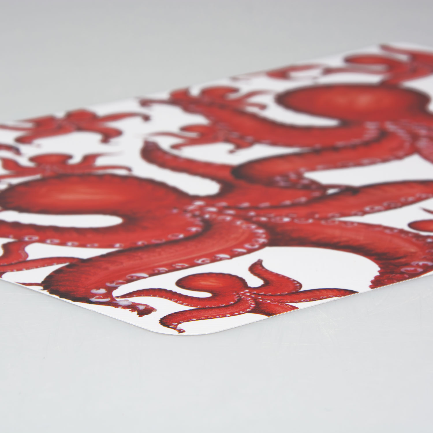 Placemat decorated with octopuses 