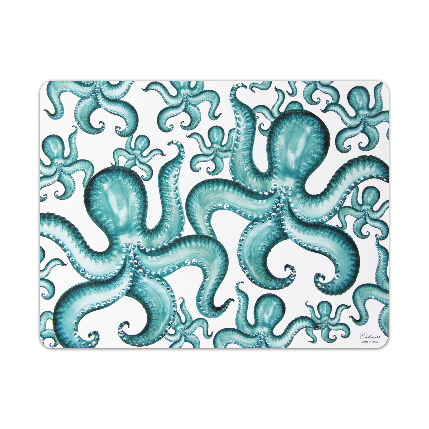 Placemat decorated with octopuses 
