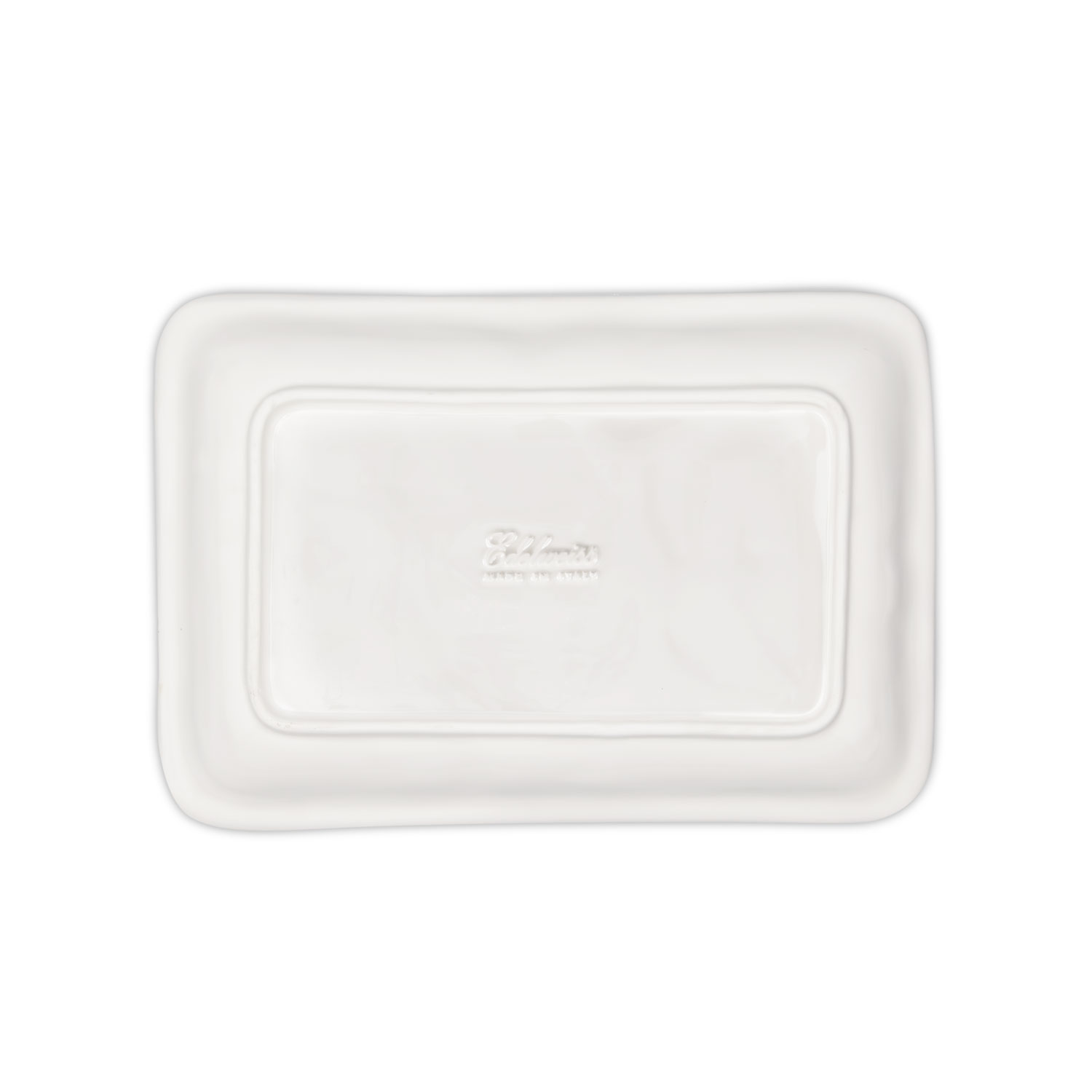 Vaschetta rettangolare in ceramica decorata con limoni in rilievo