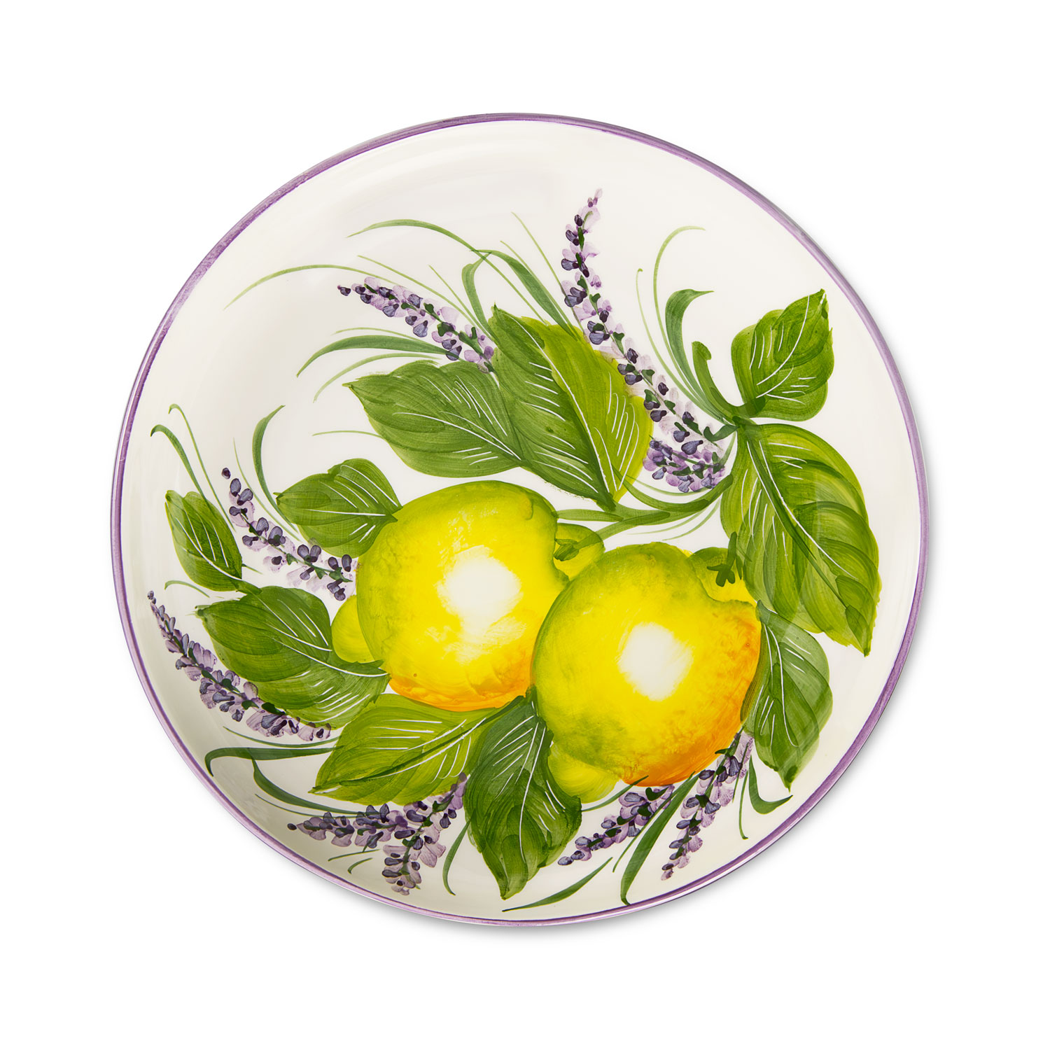 Piatto fondo Limoni lavanda