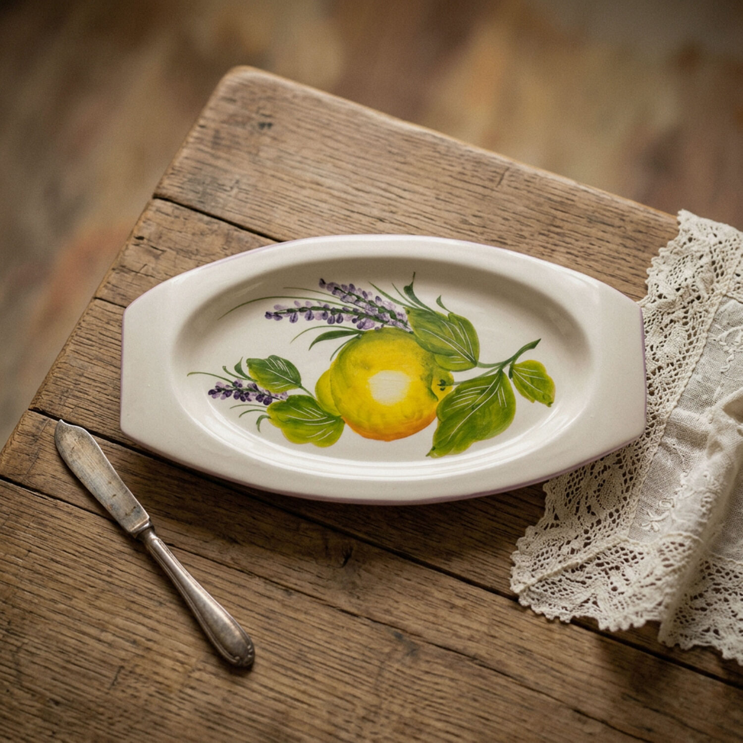 Vassoio da aperitivo Limoni lavanda