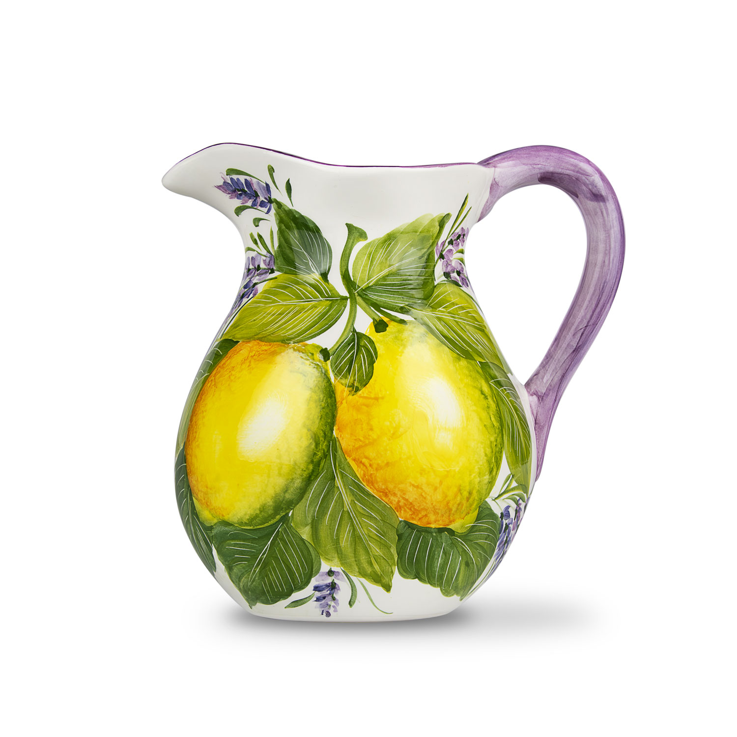 Brocca decoro limoni e lavanda