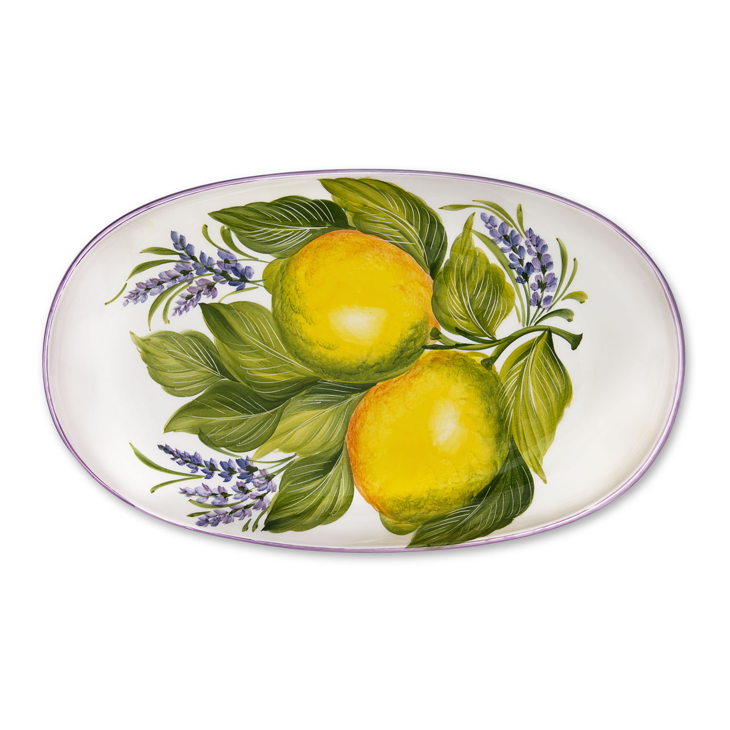 Piatto da portata Limoni lavanda