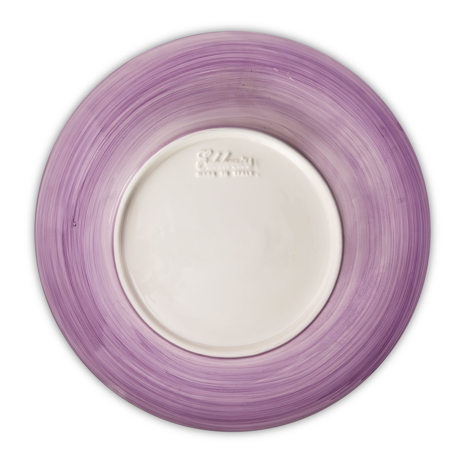 Piatto piano decorato con Limoni e Lavanda