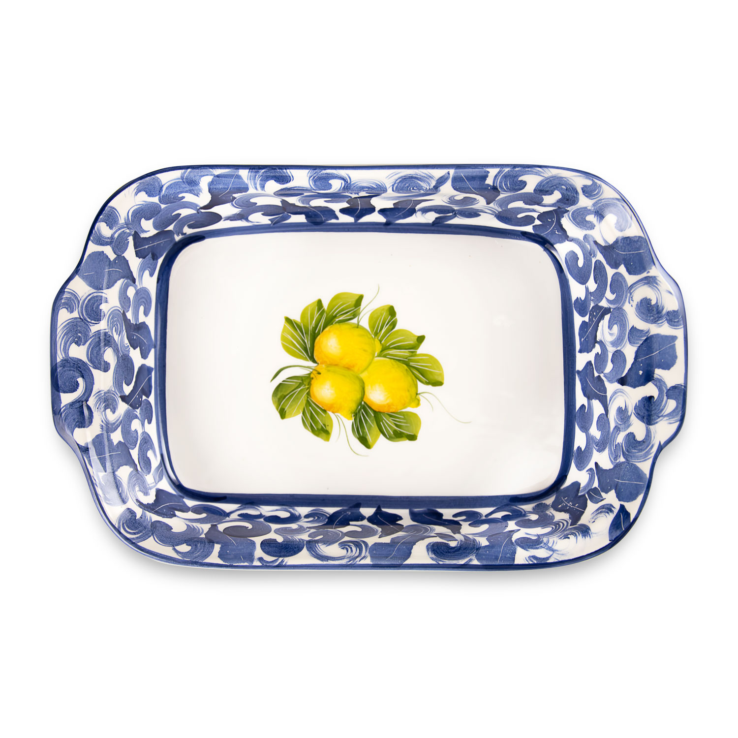 Pirofila Limoni damascato blu