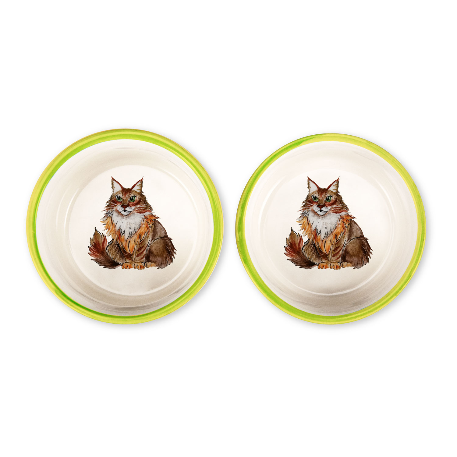 Set ciotoline Maine Coon