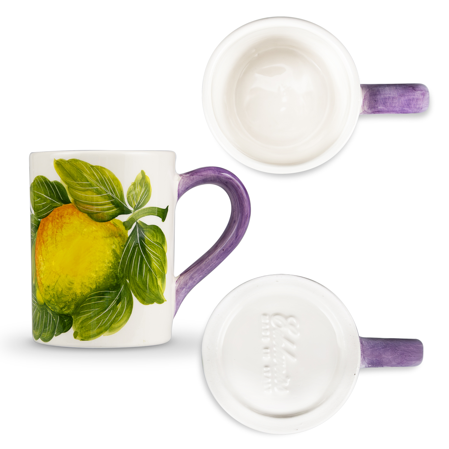 Set colazione decorato limoni e lavanda