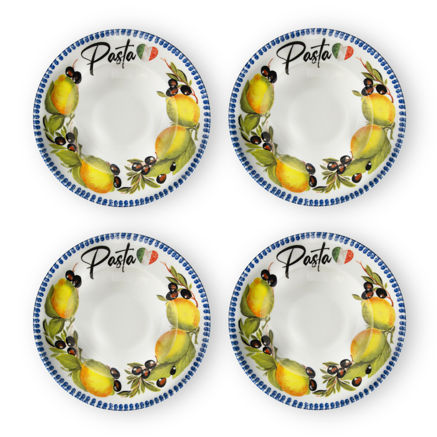 Set piatti Pasta limoni Ø23