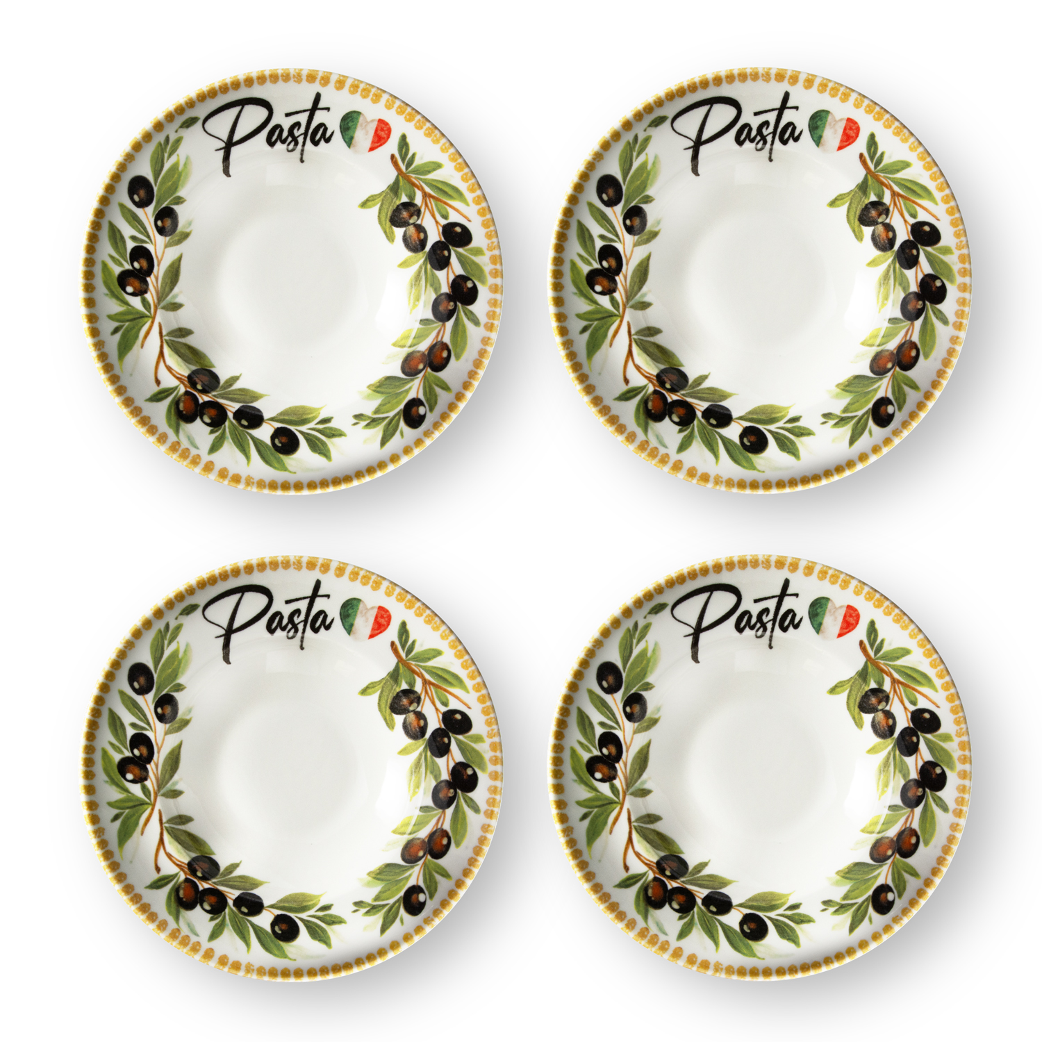 Set piatti Pasta olive da 23