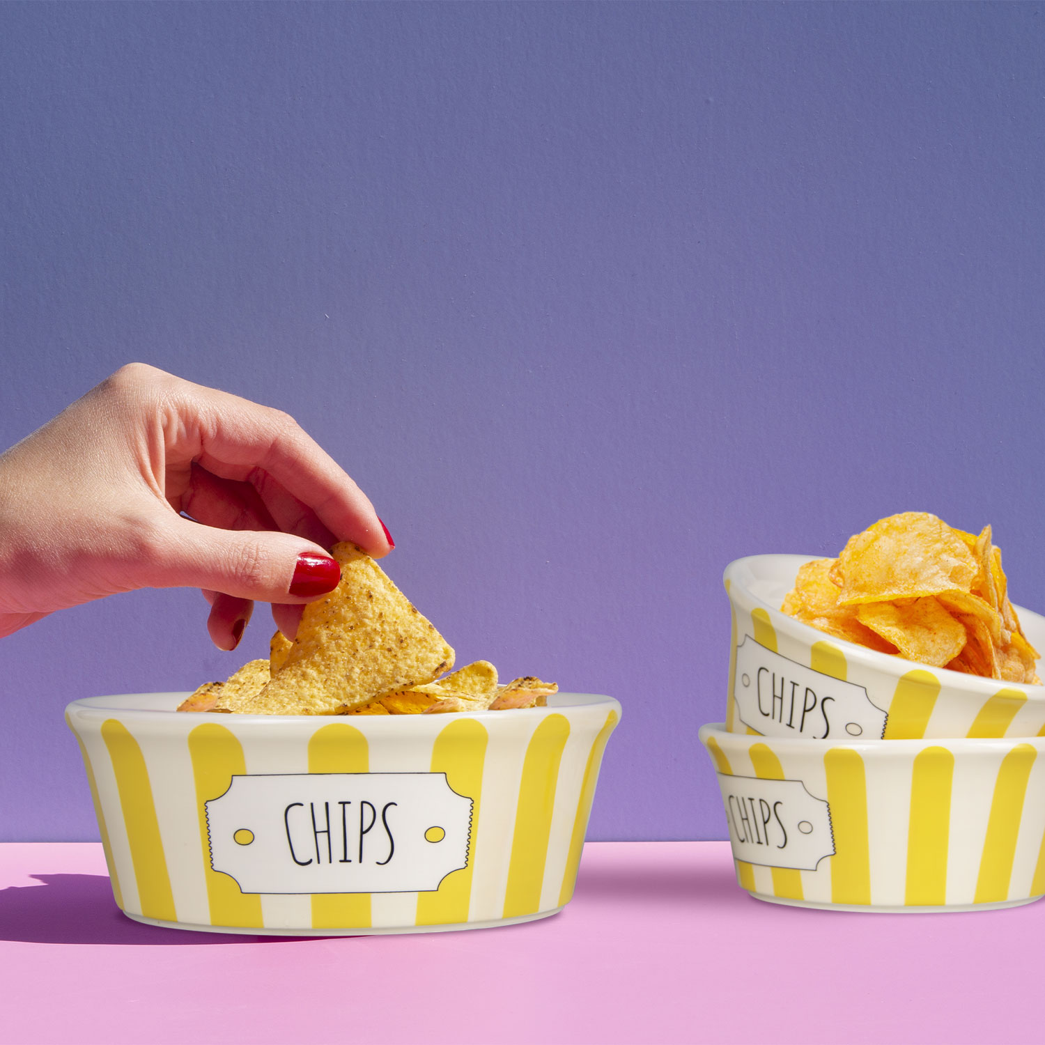 Ciotola in ceramica per patatine da 13