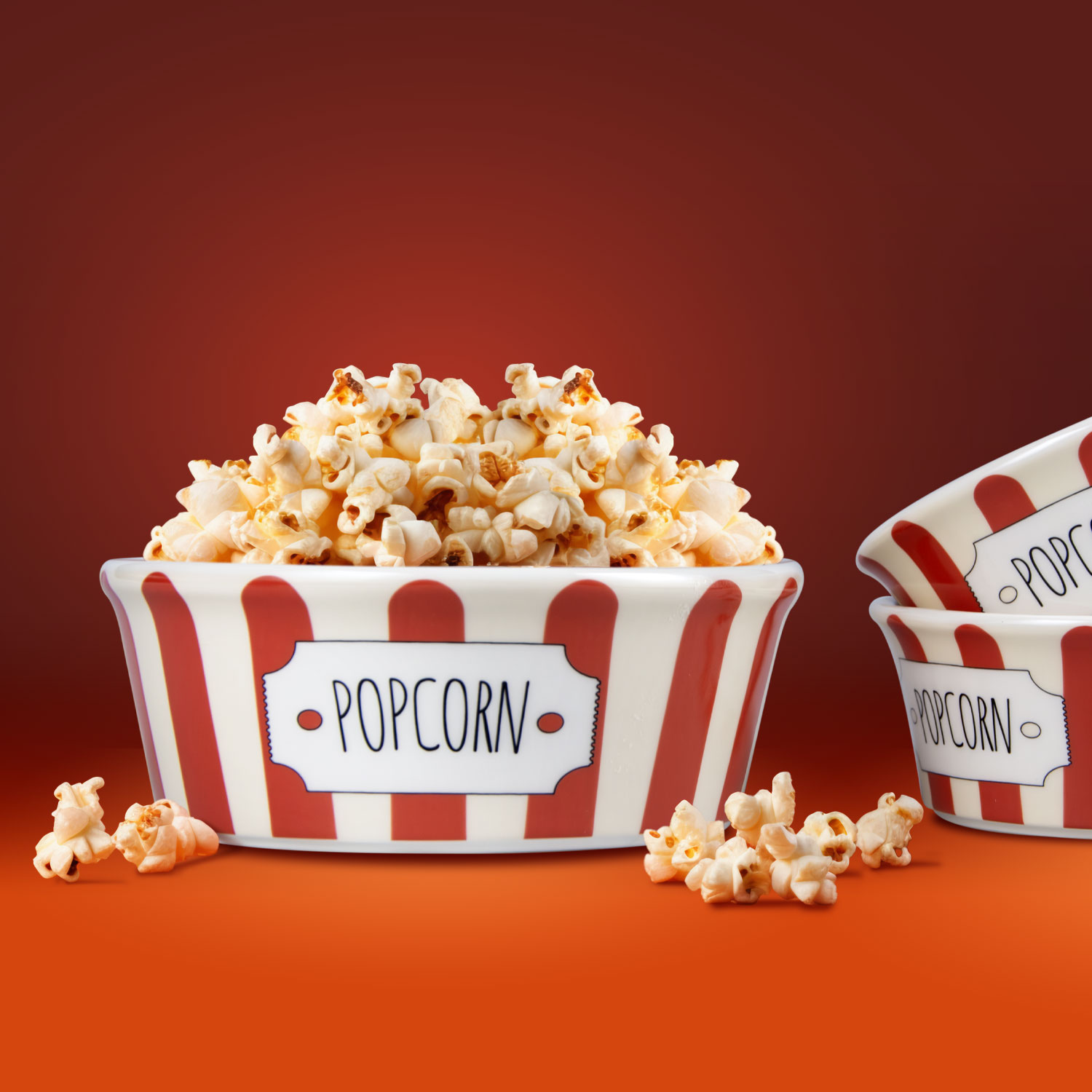 Ciotola in ceramica per popcorn da 18