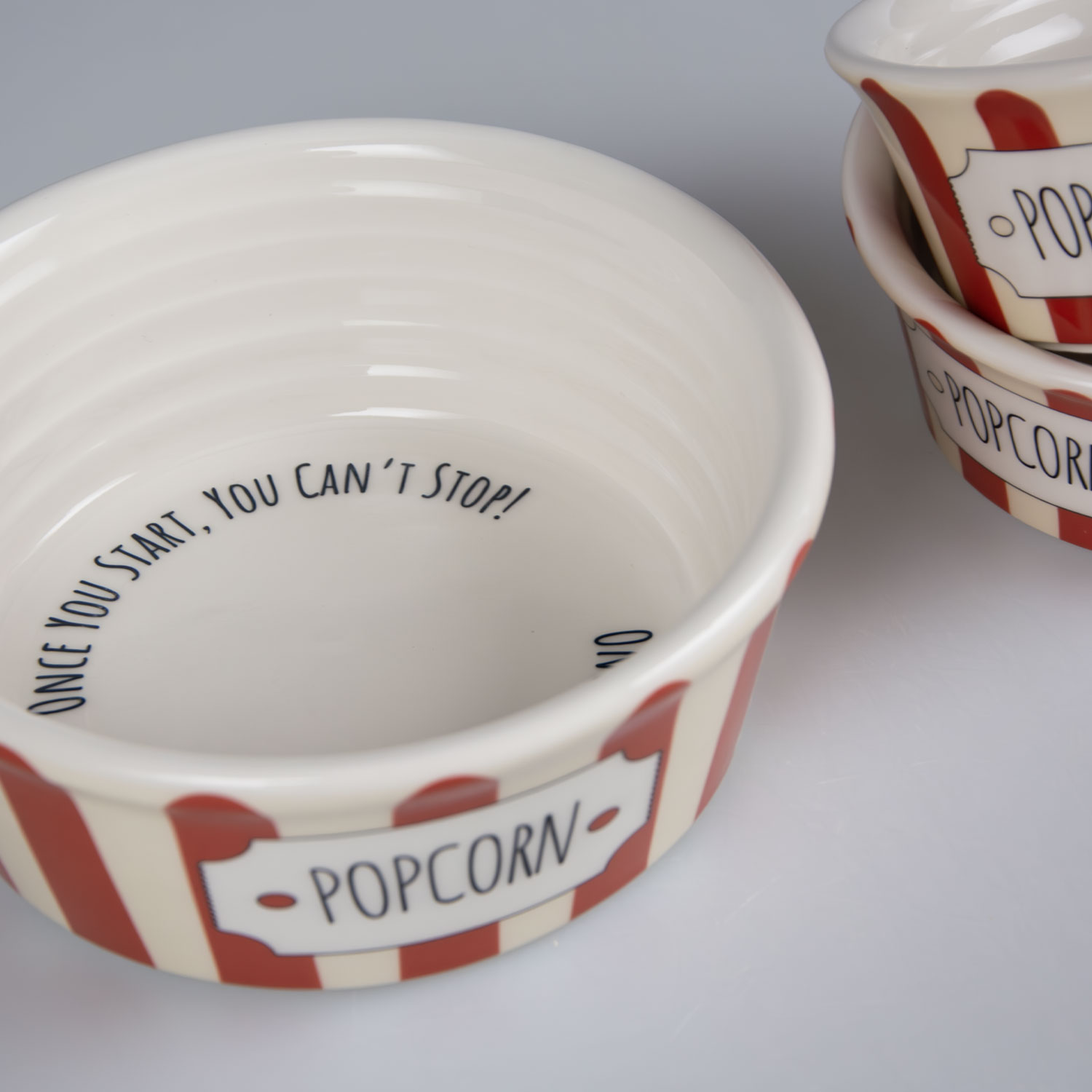 Ciotola in ceramica per popcorn da 18