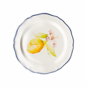 Piatto frutta Citrus blu