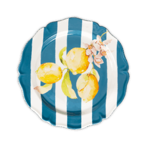 Piatto piano Citrus blu
