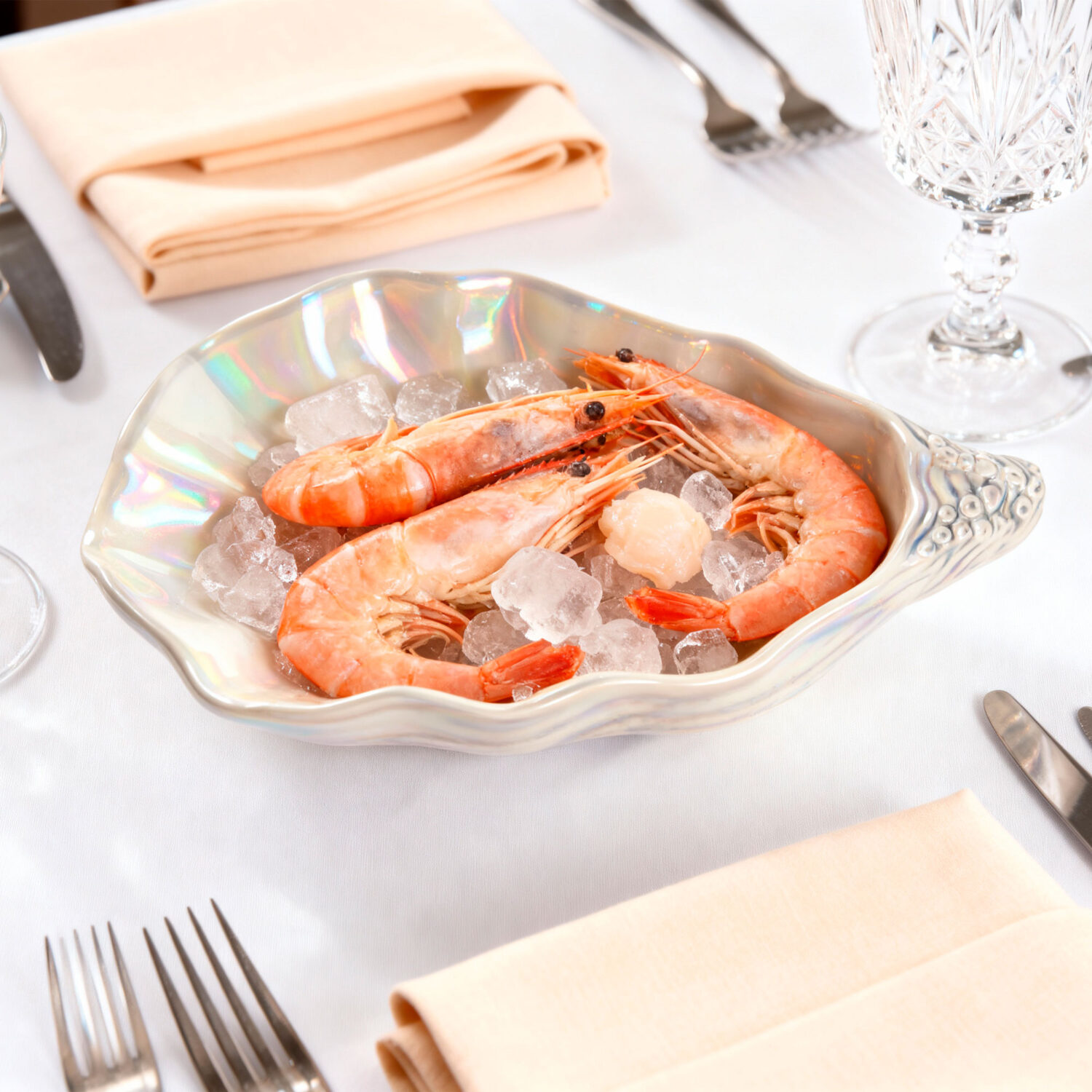 Vassoio ostrica piccola madreperla