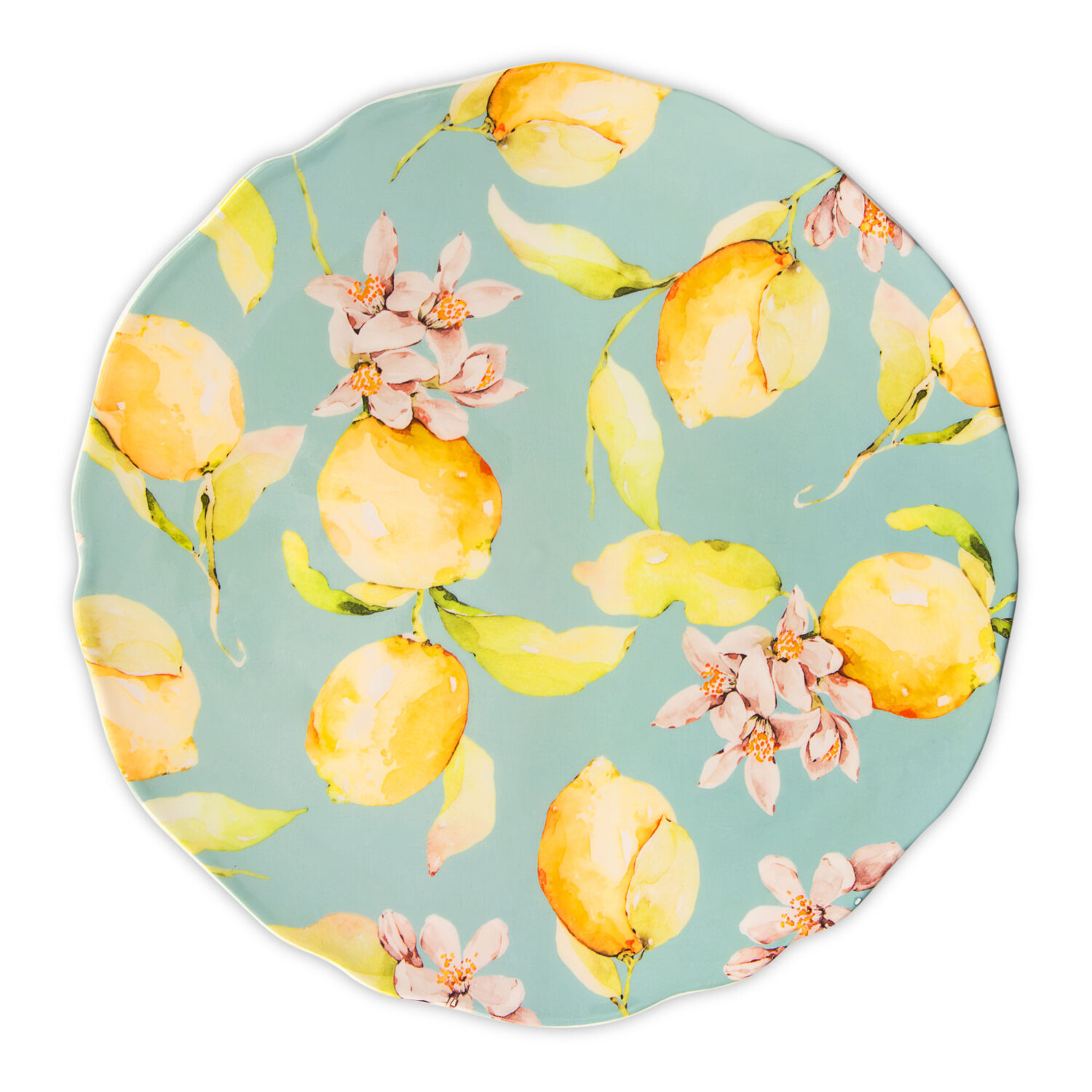 Sottopiatto Citrus azzurro