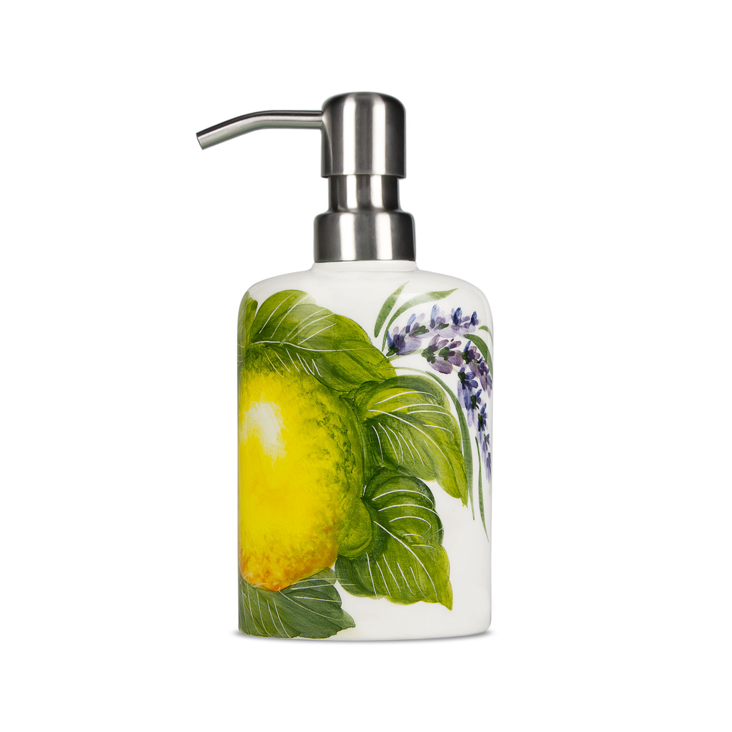 Dispenser decorato Limoni lavanda