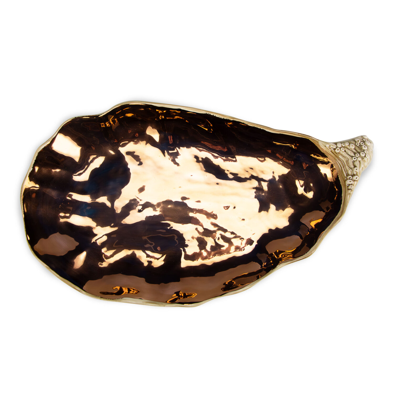 Vassoio ostrica grande rame