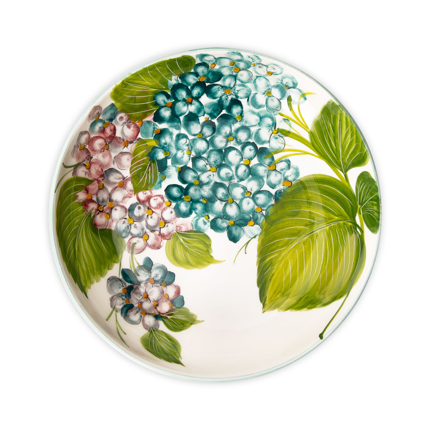 Piatto fondo Ortensie