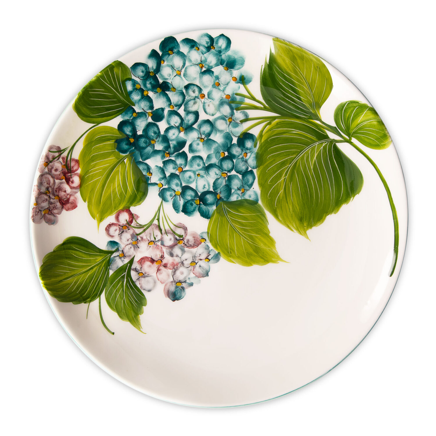 Piatto piano Ortensie